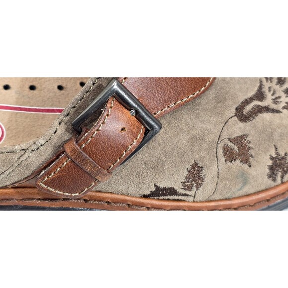 Klogs Austin Tapestry Clogs Suede Slip Resistant Arch Support Taupe Women 9.5 M - Picture 13 of 14